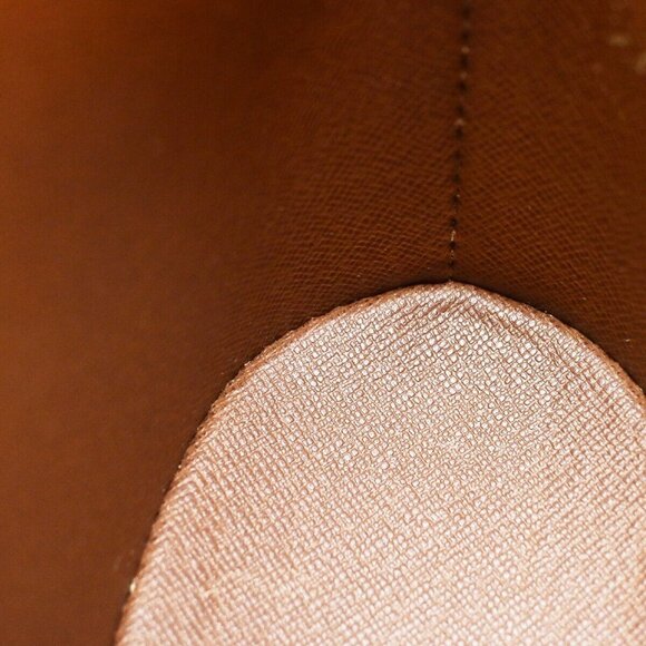 LOUIS VUITTON Logo Drouot Shoulder Bag Monogram Leather Brown - Picture 12 of 15